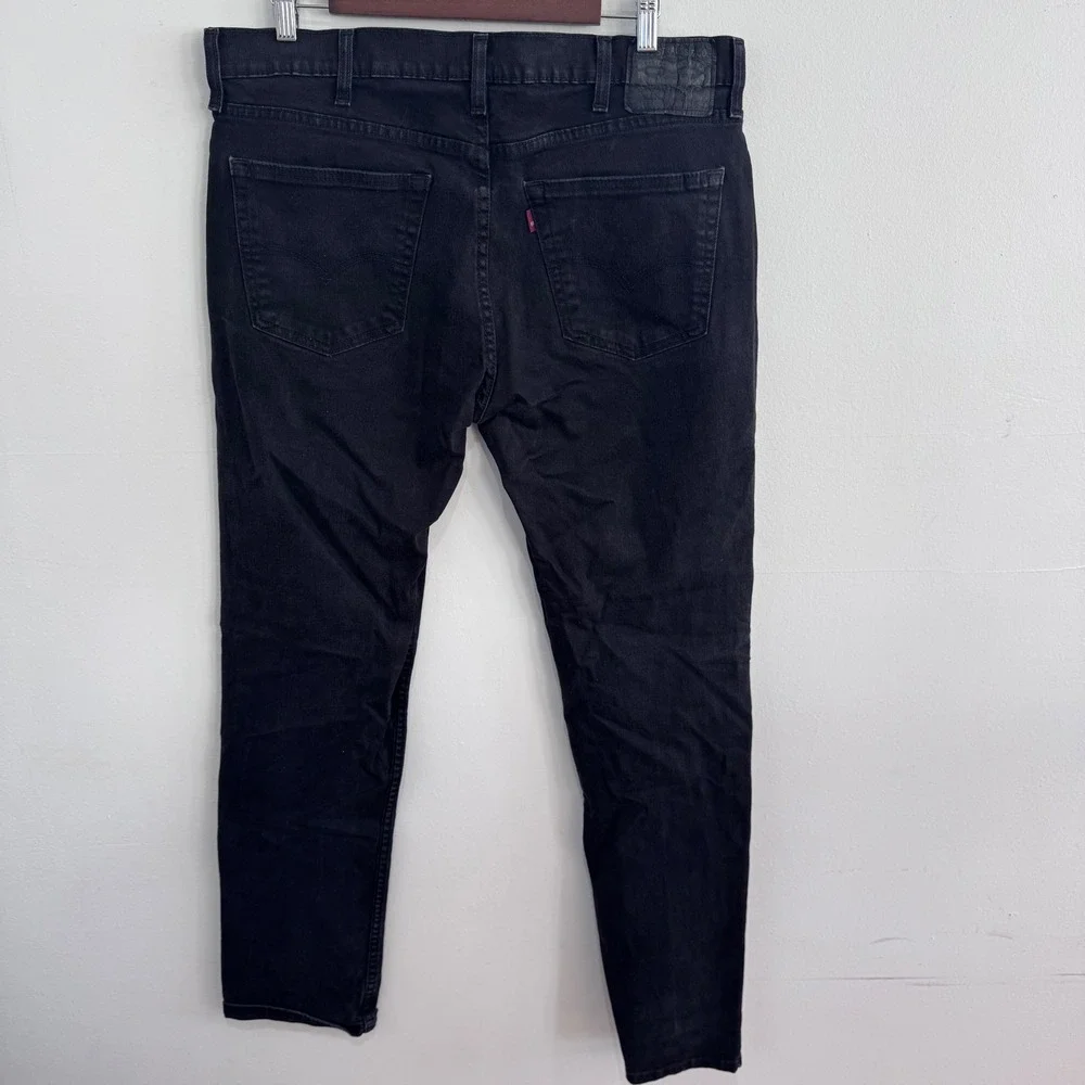 Levi's 511 Mens Black Slim Fit‎ Jeans W38 L34 Waterless Denim